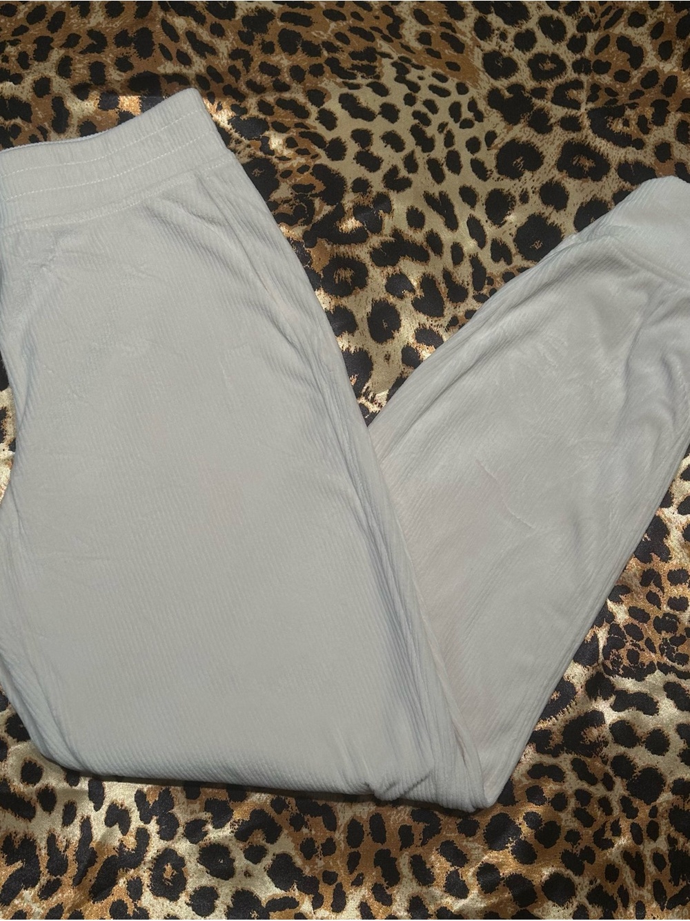 Jockey Off-White Ribbed Sweatpant Joggers